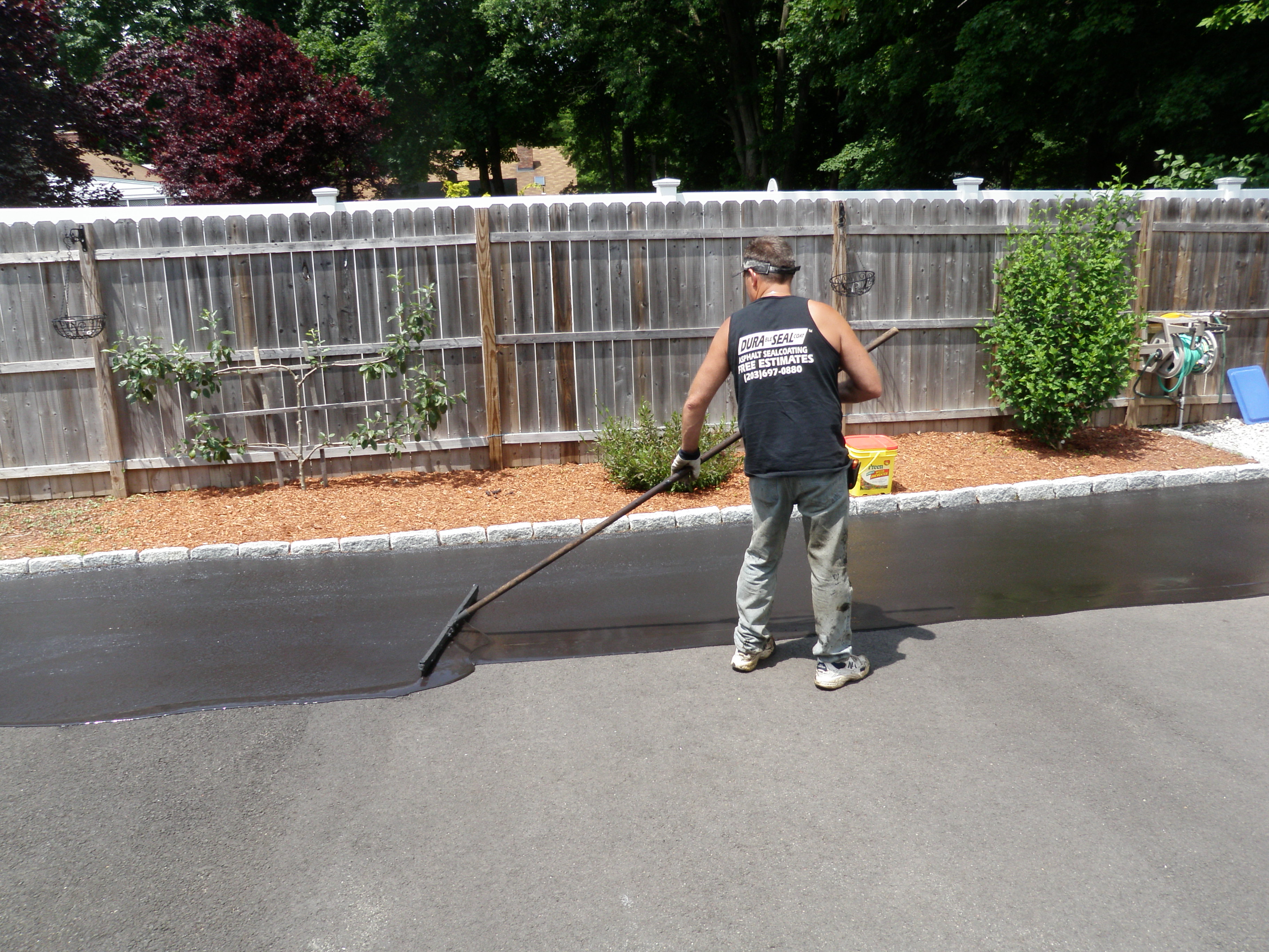 Squeegee Style Driveway Sealing