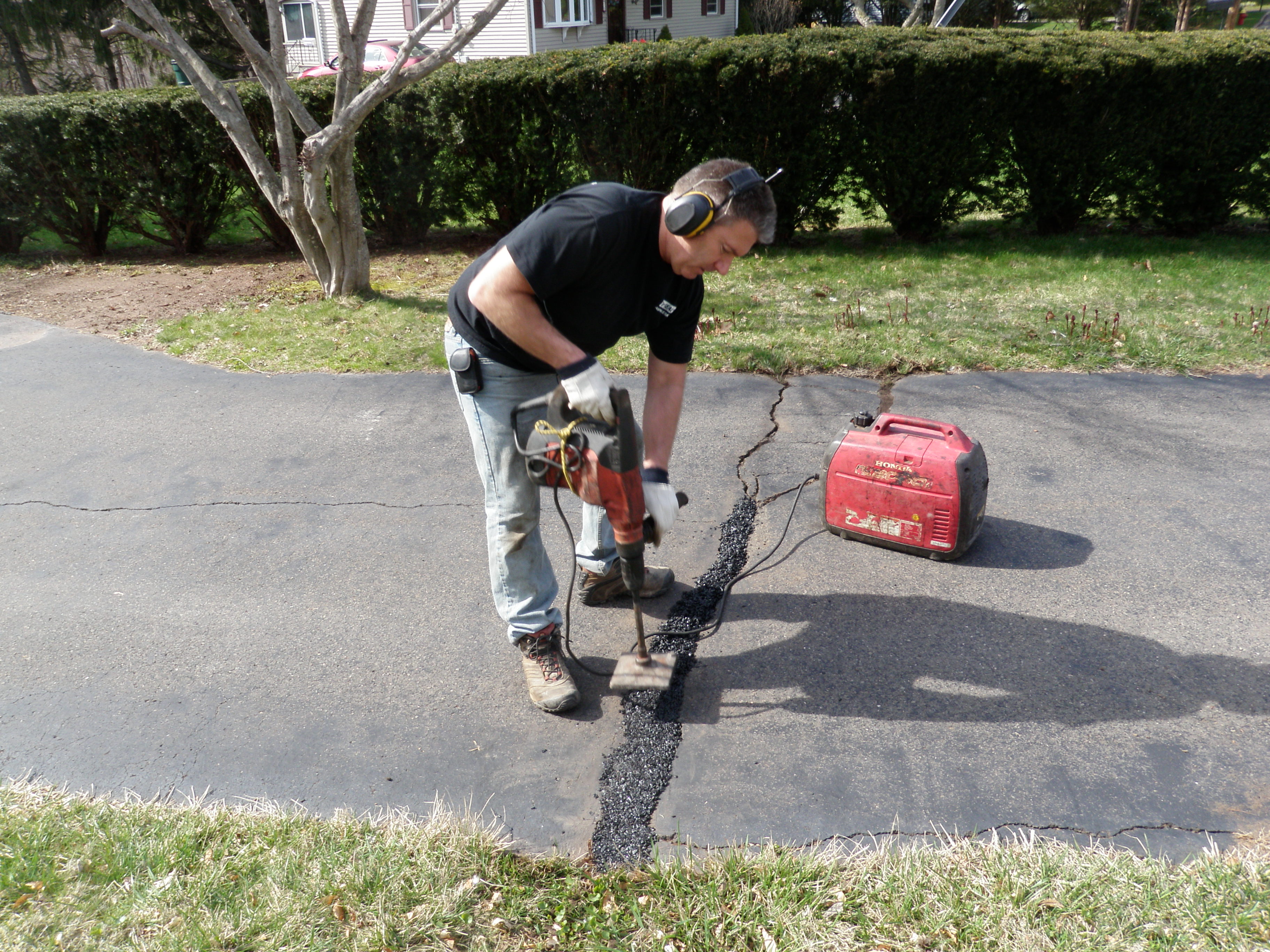 Large Crack Repair with Tamper