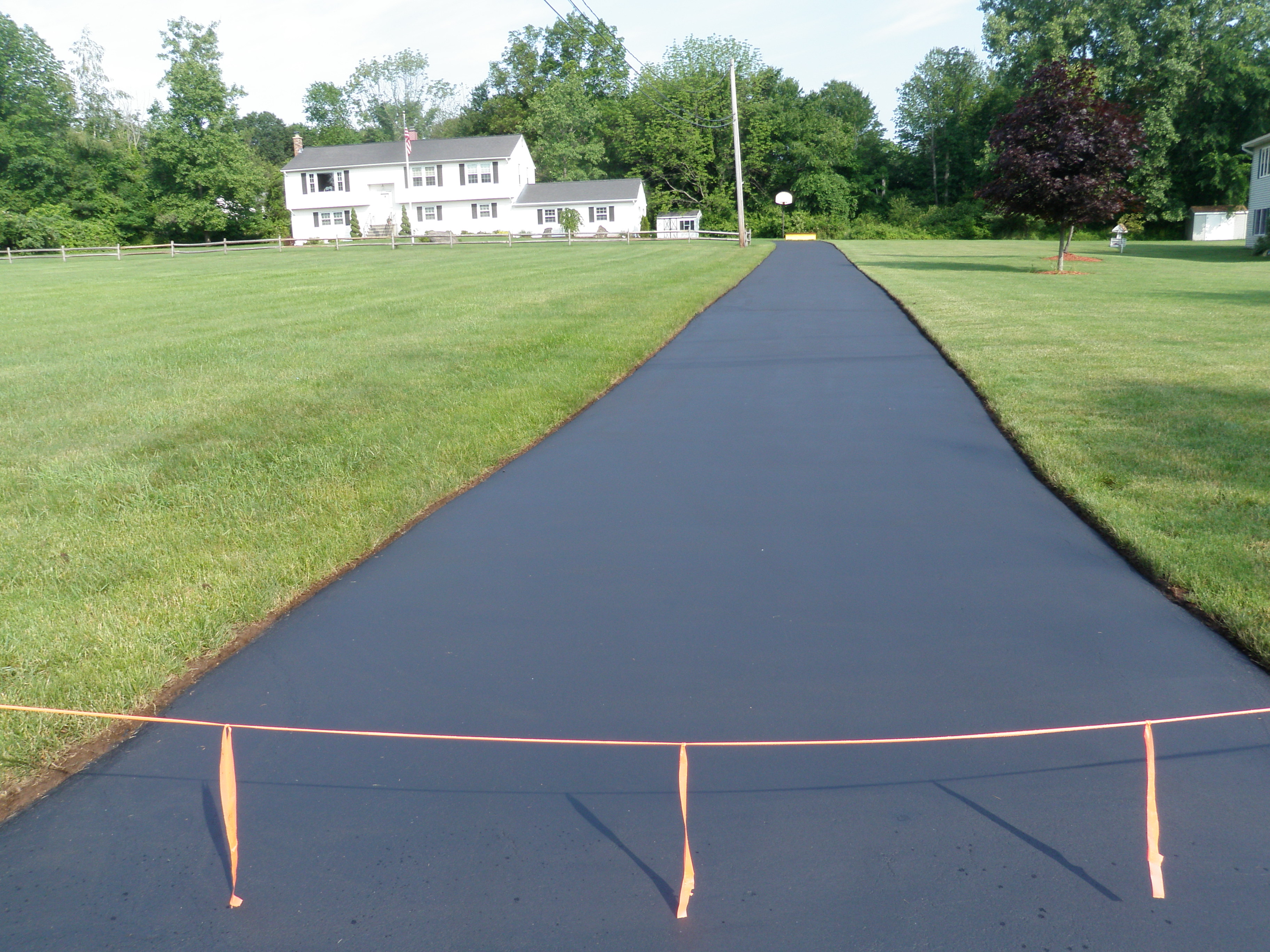 Very Long Driveway with Sealant